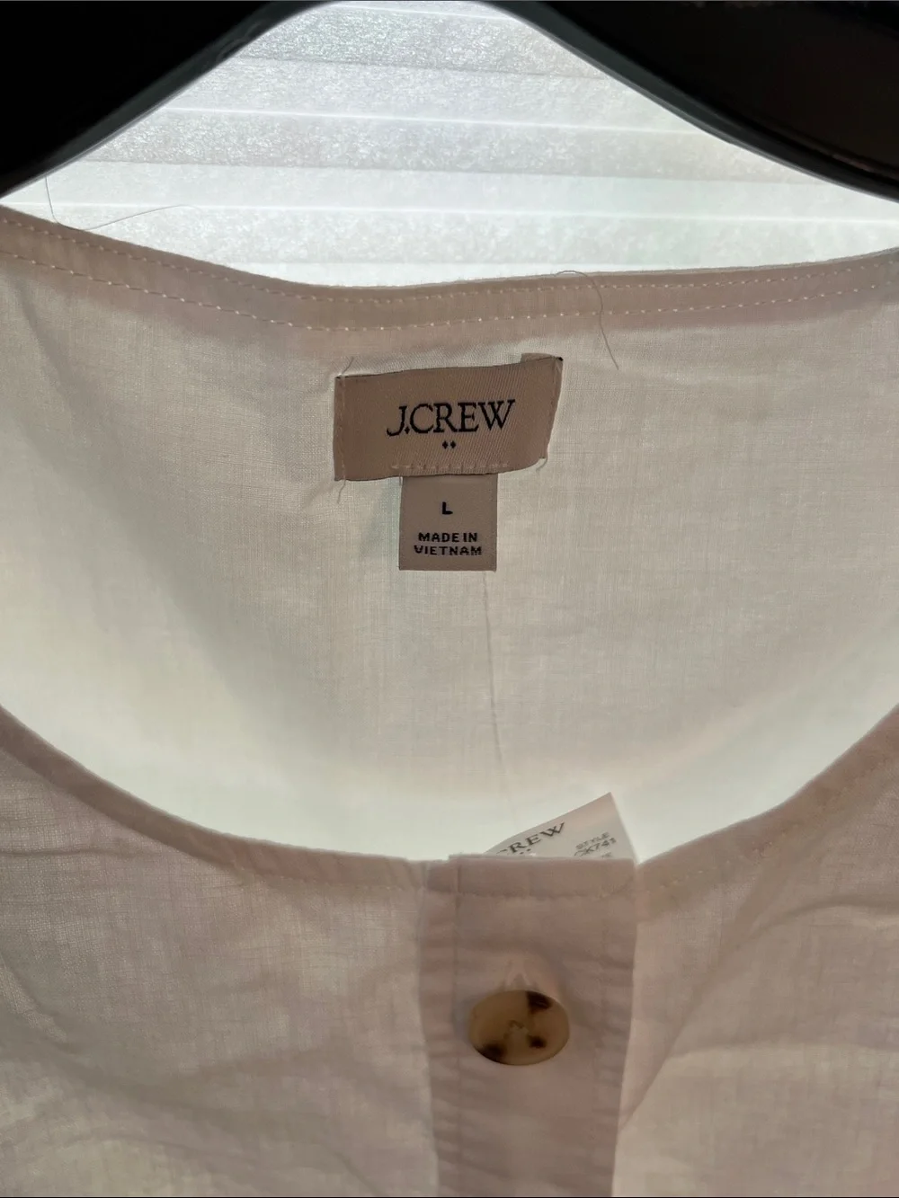 J. Crew sleeveless white